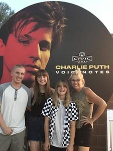 2018 Honda Civic Tour Presents Charlie Puth Voicenotes