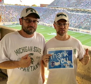 Richard attended Michigan State Spartans vs. Utah State Aggies - NCAA Football on Aug 31st 2018 via VetTix 