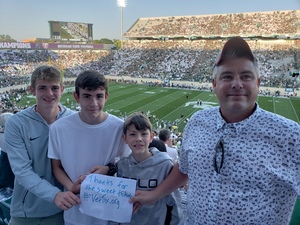 Devin attended Michigan State Spartans vs. Utah State Aggies - NCAA Football on Aug 31st 2018 via VetTix 