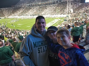 Kenneth attended Michigan State Spartans vs. Utah State Aggies - NCAA Football on Aug 31st 2018 via VetTix 