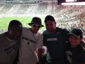 Shawn attended Michigan State Spartans vs. Utah State Aggies - NCAA Football on Aug 31st 2018 via VetTix 