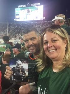 Brian attended Michigan State Spartans vs. Utah State Aggies - NCAA Football on Aug 31st 2018 via VetTix 