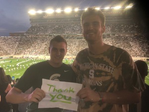 William attended Michigan State Spartans vs. Utah State Aggies - NCAA Football on Aug 31st 2018 via VetTix 