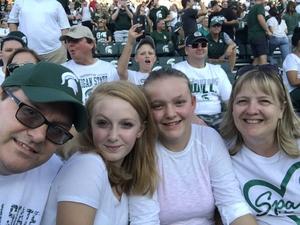 Kenneth attended Michigan State Spartans vs. Utah State Aggies - NCAA Football on Aug 31st 2018 via VetTix 