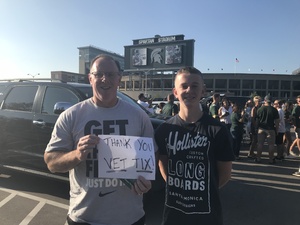 David attended Michigan State Spartans vs. Utah State Aggies - NCAA Football on Aug 31st 2018 via VetTix 