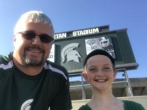 Josh attended Michigan State Spartans vs. Utah State Aggies - NCAA Football on Aug 31st 2018 via VetTix 