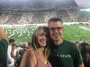 Brian attended Michigan State Spartans vs. Utah State Aggies - NCAA Football on Aug 31st 2018 via VetTix 