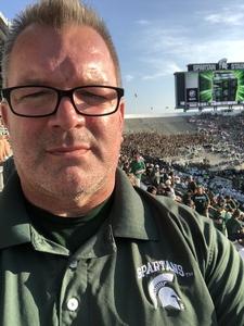 SGM Bishop attended Michigan State Spartans vs. Utah State Aggies - NCAA Football on Aug 31st 2018 via VetTix 