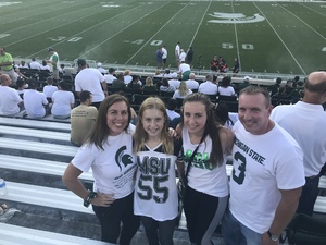 Andy attended Michigan State Spartans vs. Utah State Aggies - NCAA Football on Aug 31st 2018 via VetTix 
