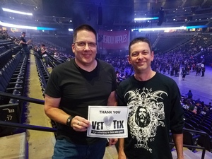 David attended Marilyn Manson/rob Zombie Denver Pepsi Center on Aug 20th 2018 via VetTix 