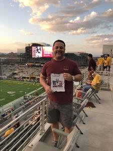 Jose Chavez Sr attended Arizona State University Sun Devils vs. UTSA - NCAA Football on Sep 1st 2018 via VetTix 