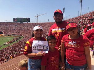 raul attended USC Trojans vs. UNLV - NCAA Football on Sep 1st 2018 via VetTix 