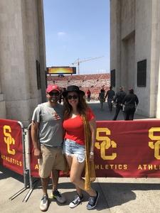 Andrea attended USC Trojans vs. UNLV - NCAA Football on Sep 1st 2018 via VetTix 