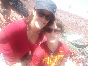 Jennifer attended USC Trojans vs. UNLV - NCAA Football on Sep 1st 2018 via VetTix 