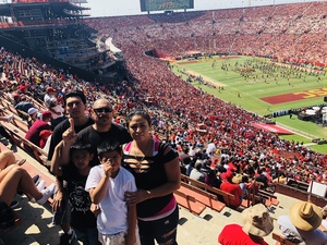 Irene attended USC Trojans vs. UNLV - NCAA Football on Sep 1st 2018 via VetTix 