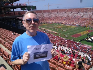Steven attended USC Trojans vs. UNLV - NCAA Football on Sep 1st 2018 via VetTix 