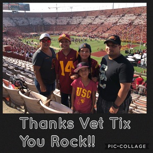 Christian attended USC Trojans vs. UNLV - NCAA Football on Sep 1st 2018 via VetTix 