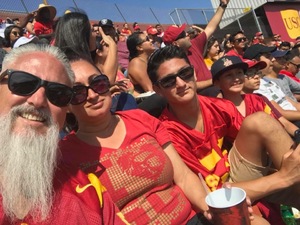 Miguel attended USC Trojans vs. UNLV - NCAA Football on Sep 1st 2018 via VetTix 