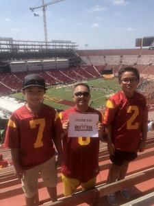 Mark attended USC Trojans vs. UNLV - NCAA Football on Sep 1st 2018 via VetTix 