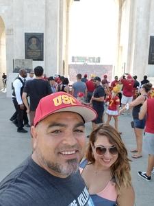 Elias attended USC Trojans vs. UNLV - NCAA Football on Sep 1st 2018 via VetTix 