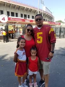 JOSE attended USC Trojans vs. UNLV - NCAA Football on Sep 1st 2018 via VetTix 