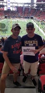 Richard attended Washington Huskies vs. Auburn Tigers - Chick-fil-a Kickoff Game! on Sep 1st 2018 via VetTix 