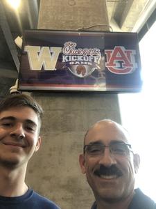 James attended Washington Huskies vs. Auburn Tigers - Chick-fil-a Kickoff Game! on Sep 1st 2018 via VetTix 