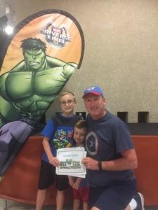 Paul attended Marvel Universe Live! Age of Heroes - Presented by the Frank Erwin Center on Aug 24th 2018 via VetTix 