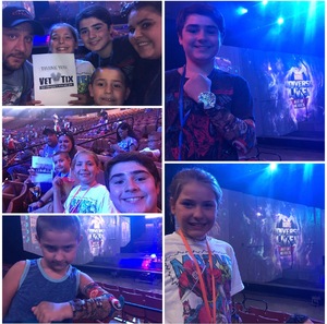 Kelly attended Marvel Universe Live! Age of Heroes - Presented by the Frank Erwin Center on Aug 26th 2018 via VetTix 
