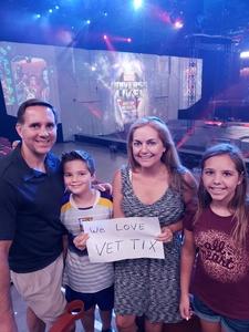 Julie attended Marvel Universe Live! Age of Heroes - Presented by the Frank Erwin Center on Aug 26th 2018 via VetTix 