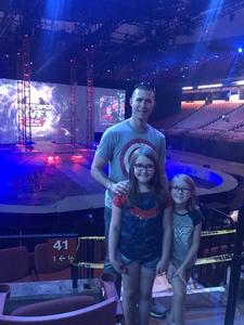 Kevin attended Marvel Universe Live! Age of Heroes - Presented by the Frank Erwin Center on Aug 26th 2018 via VetTix 