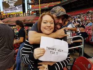 Tracy attended Journey & Def Leppard Concert on Aug 24th 2018 via VetTix 