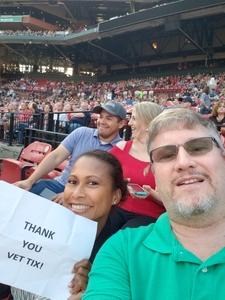George attended Journey & Def Leppard Concert on Aug 24th 2018 via VetTix 