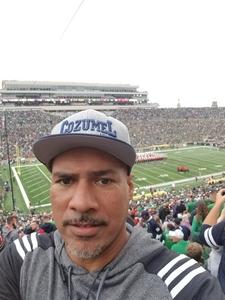 Daniel attended Notre Dame Fightin' Irish vs. Vs. Ball State Cardinals - NCAA Football on Sep 8th 2018 via VetTix 
