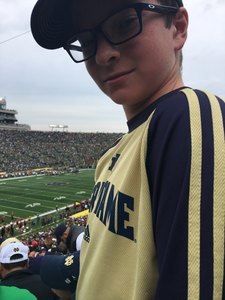 Shannon attended Notre Dame Fightin' Irish vs. Vs. Ball State Cardinals - NCAA Football on Sep 8th 2018 via VetTix 