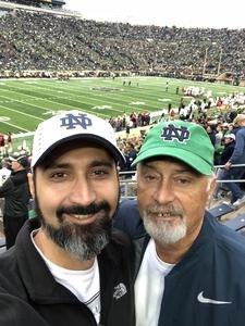 joe attended Notre Dame Fightin' Irish vs. Vs. Ball State Cardinals - NCAA Football on Sep 8th 2018 via VetTix 