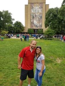 Jeremy attended Notre Dame Fightin' Irish vs. Vs. Ball State Cardinals - NCAA Football on Sep 8th 2018 via VetTix 