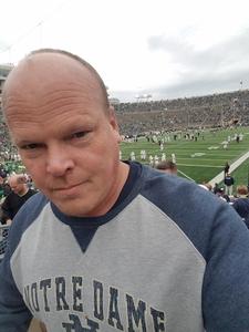 Jeff attended Notre Dame Fightin' Irish vs. Vs. Ball State Cardinals - NCAA Football on Sep 8th 2018 via VetTix 