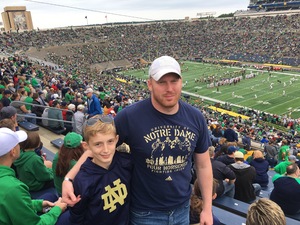 Michael attended Notre Dame Fightin' Irish vs. Vs. Ball State Cardinals - NCAA Football on Sep 8th 2018 via VetTix 