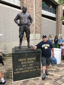Richard attended Notre Dame Fightin' Irish vs. Vs. Ball State Cardinals - NCAA Football on Sep 8th 2018 via VetTix 