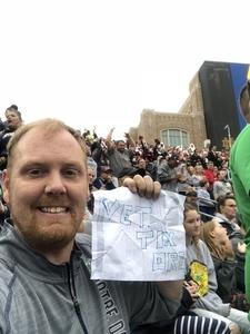 Joshua attended Notre Dame Fightin' Irish vs. Vs. Ball State Cardinals - NCAA Football on Sep 8th 2018 via VetTix 