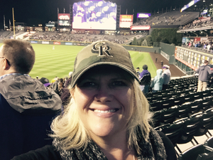 MICHELLE attended Colorado Rockies vs San Francisco Giants - MLB on Sep 5th 2018 via VetTix 