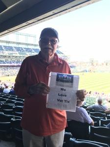 Larry attended Colorado Rockies vs Arizona Diamondbacks - MLB on Sep 13th 2018 via VetTix 