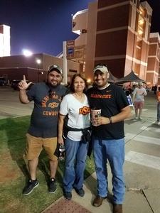 Daniel attended Oklahoma State University Cowboys vs. Missouri State - NCAA Football on Aug 30th 2018 via VetTix 