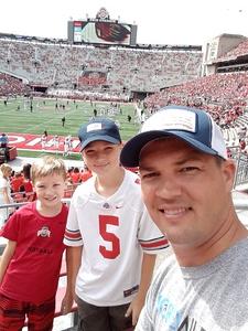 Tim attended Ohio State Buckeyes vs. Oregon State - NCAA Football on Sep 1st 2018 via VetTix 