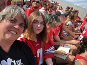 Angela attended Ohio State Buckeyes vs. Oregon State - NCAA Football on Sep 1st 2018 via VetTix 