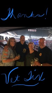 Kathleen attended Sugarland - Country on Sep 8th 2018 via VetTix 