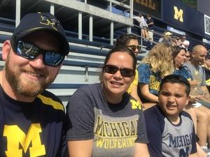 Ryan attended University of Michigan Wolverines vs. SMU Mustangs - NCAA Football on Sep 15th 2018 via VetTix 