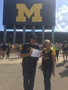 Daniel attended University of Michigan Wolverines vs. SMU Mustangs - NCAA Football on Sep 15th 2018 via VetTix 