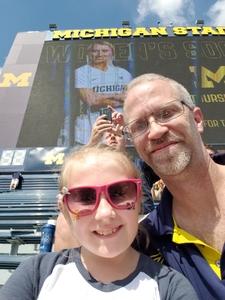 Mike and Eden attended University of Michigan Wolverines vs. SMU Mustangs - NCAA Football on Sep 15th 2018 via VetTix 